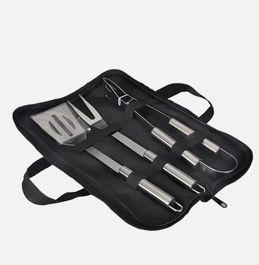 Ultimate 3-Piece Stainless Steel BBQ Grill Utensils Set