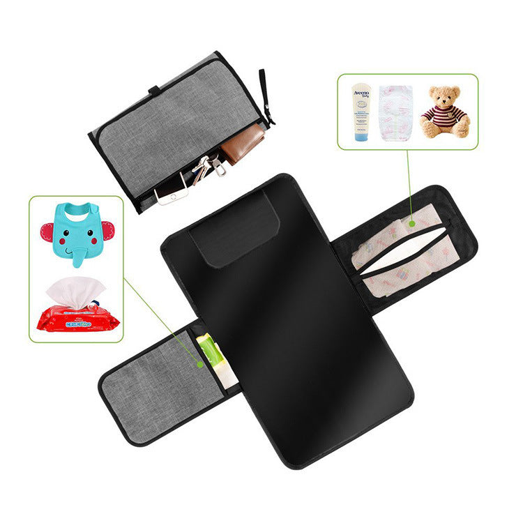 Baby Portable Foldable Washable Compact Travel Nappy Diaper Holder Bag