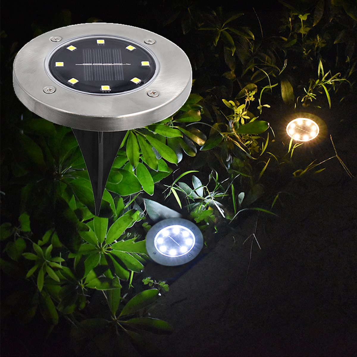 Solar Powered Buried Pathway Lights
