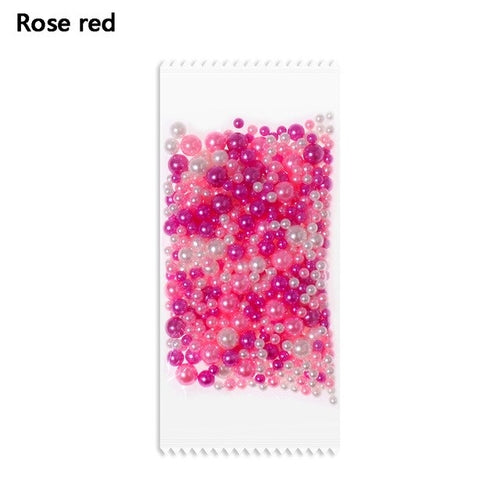 500 PCS/bag Mix Rainbow Colour Round UV Resin