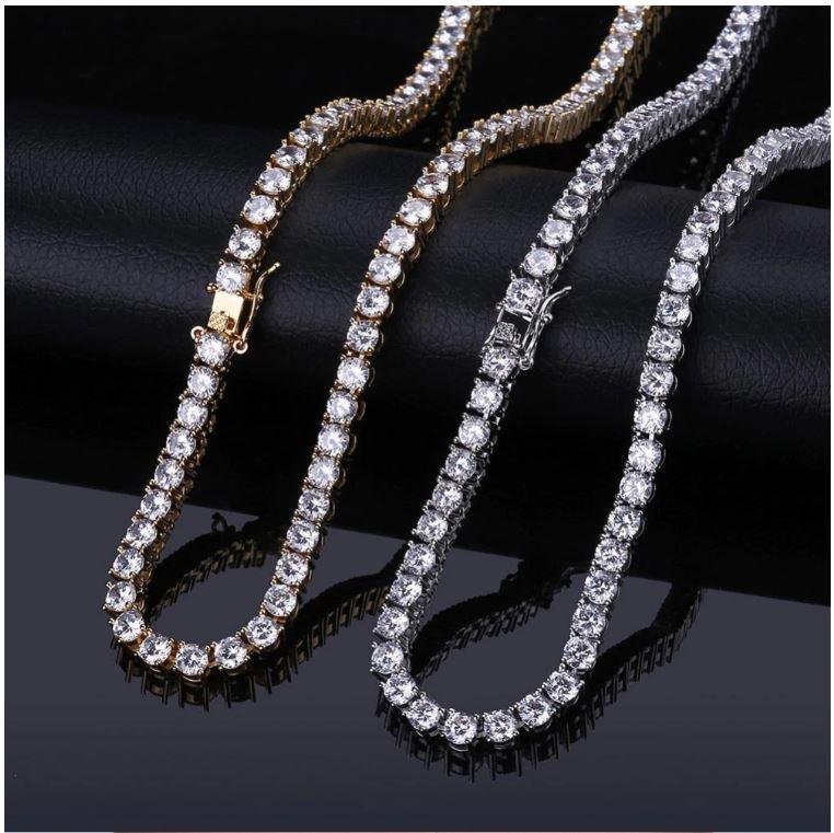 Bling Master Sparkle 3MM 925 Tennis Choker Necklace
