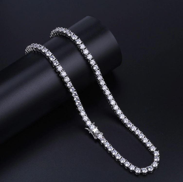 Bling Master Sparkle 3MM 925 Tennis Choker Necklace