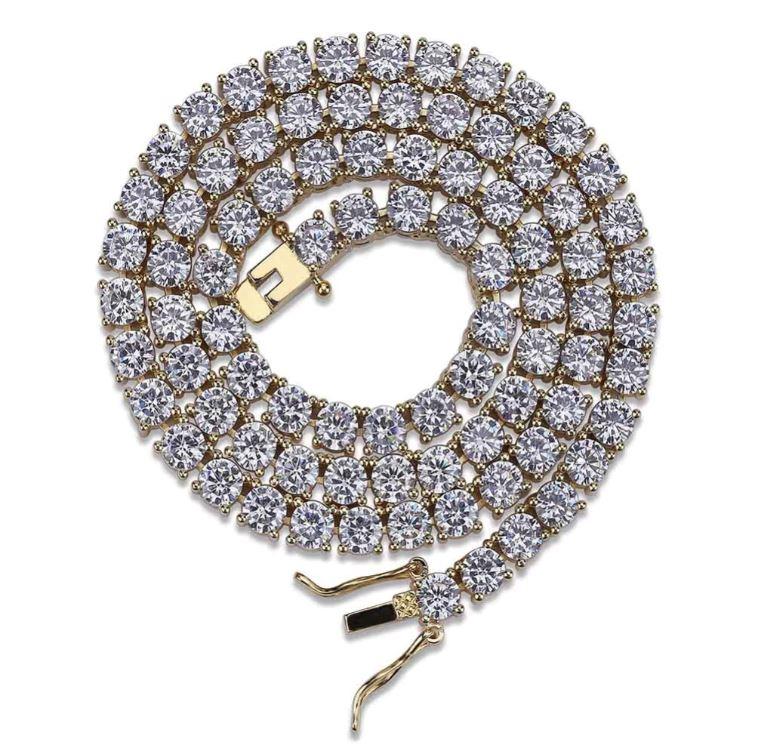 Bling Master Sparkle 3MM 925 Tennis Choker Necklace