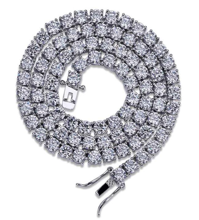 Bling Master Sparkle 3MM 925 Tennis Choker Necklace