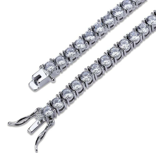 Bling Master Sparkle 3MM 925 Tennis Choker Necklace
