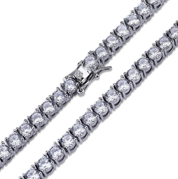 Bling Master Sparkle 3MM 925 Tennis Choker Necklace
