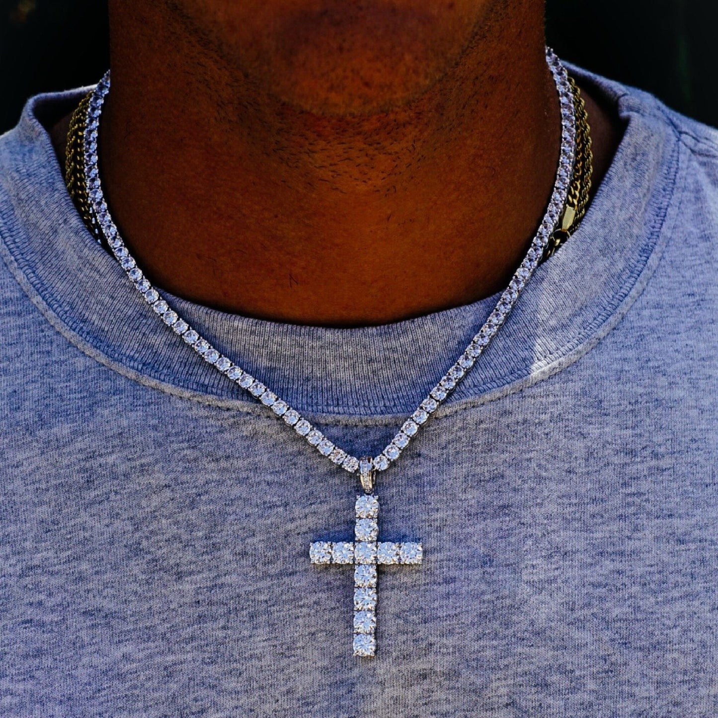 Bling Master Sparkle 3MM 925 Tennis Choker Necklace