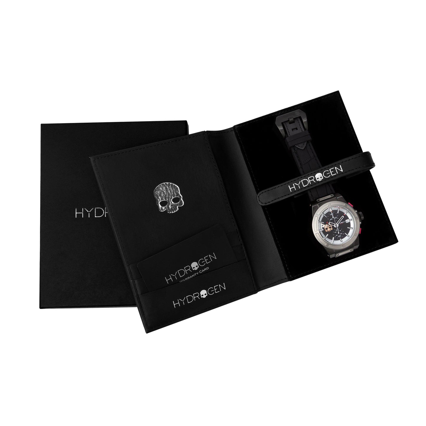 Otto Chrono Silver Matt Black Watch
