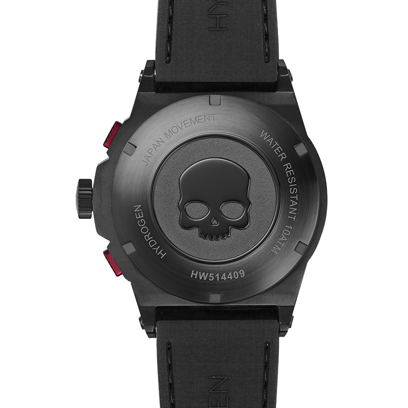Otto Chrono Silver Matt Black Watch