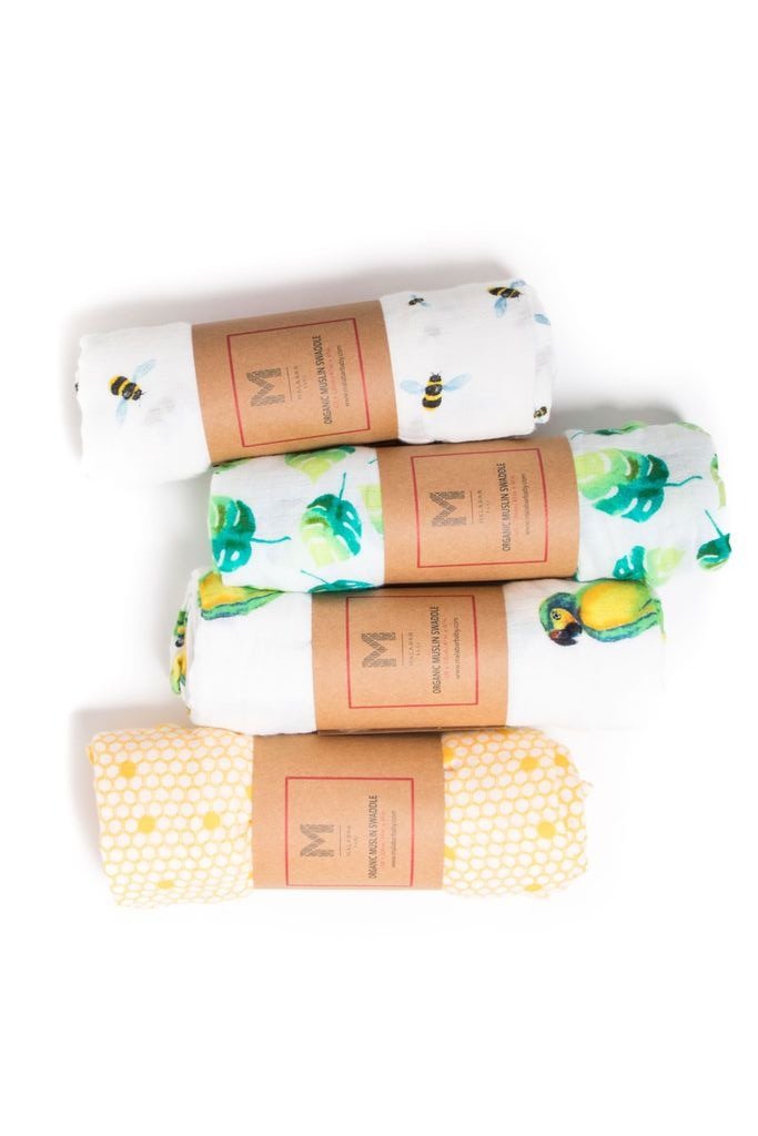 Newborn Organic Cotton Muslin Essential Baby Gift Set