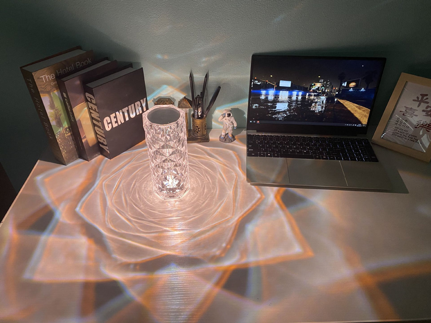 Acrylic Crystal Desk Table Lamp Touch Atmosphere & Remote Control