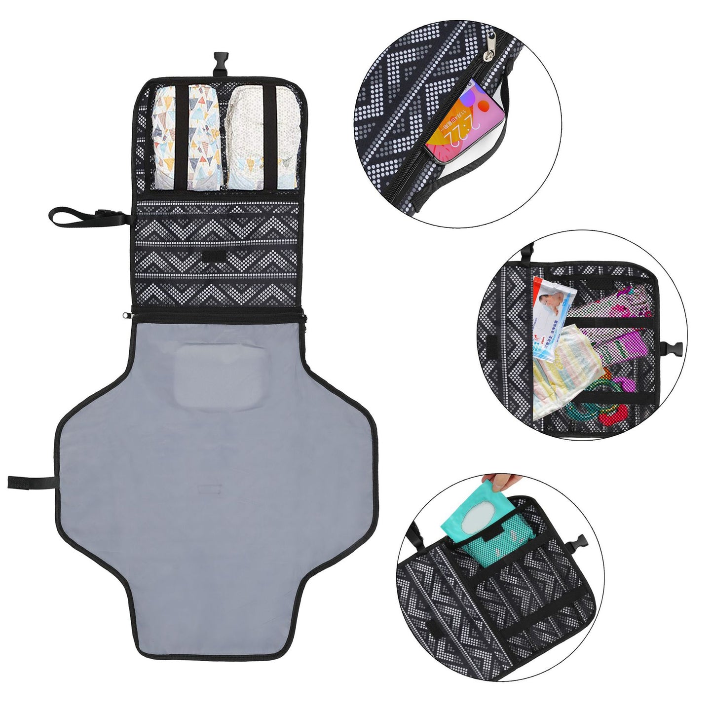Newborns Foldable Waterproof Changing Pad Baby Nappy/Diaper Cover Mat