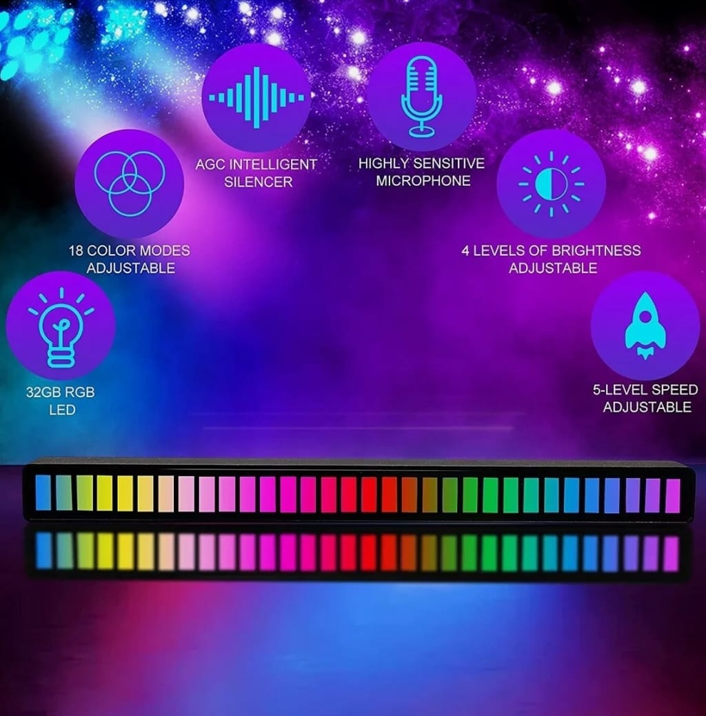 Dragon Sound Reactive Music Light Bar 2-Piece Pack