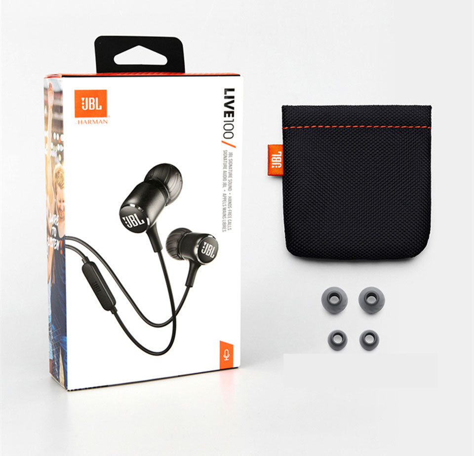 JBL LIVE100 3.5mm Wired Earphones & Accessories