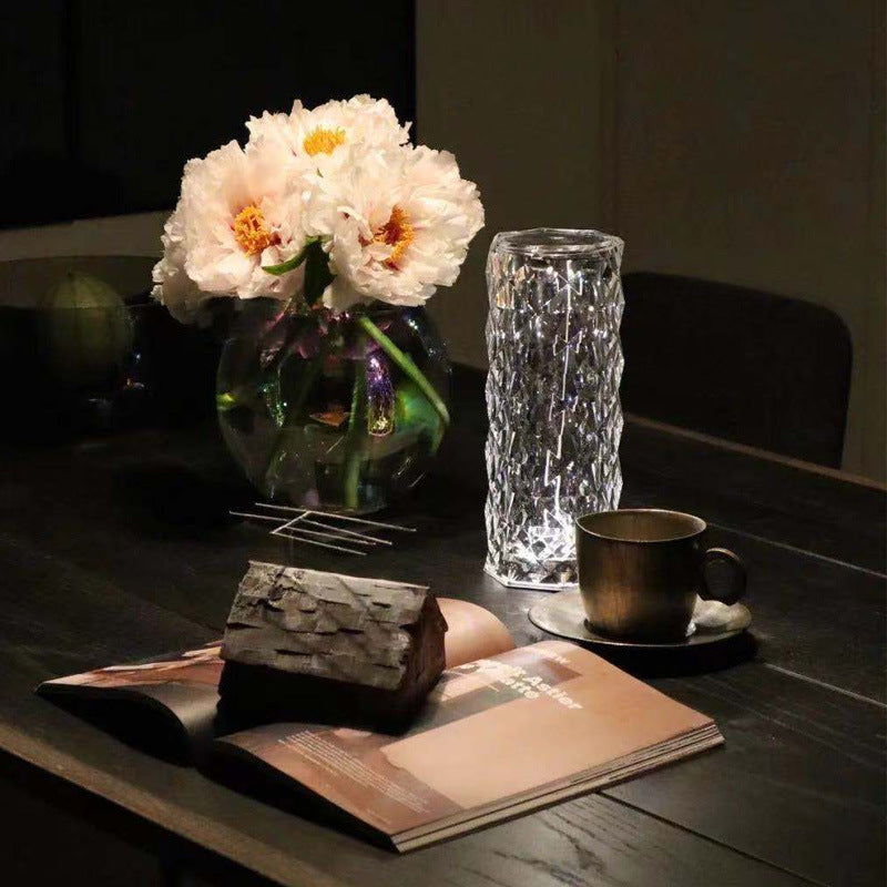 Acrylic Crystal Desk Table Lamp Touch Atmosphere & Remote Control