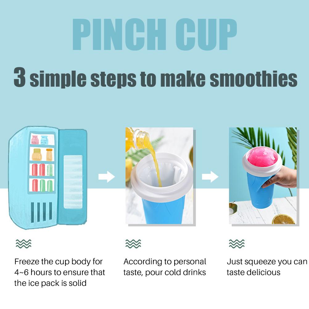 Portable Slushy Maker Travel Ice Cup Homemade Freeze Drinks Cup