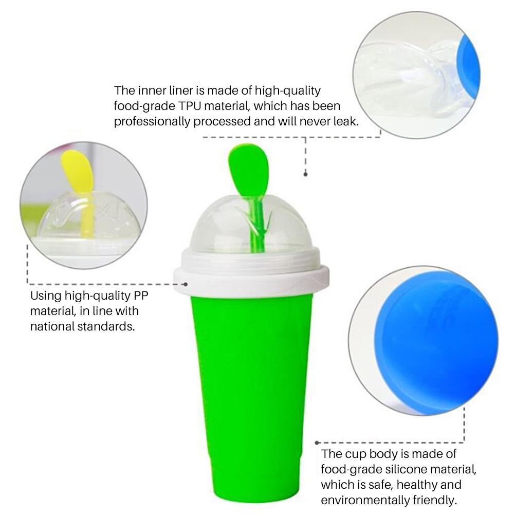 Portable Slushy Maker Travel Ice Cup Homemade Freeze Drinks Cup