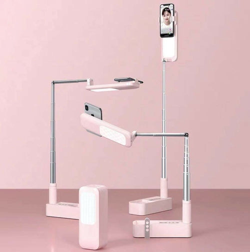 Portable Selfie Mobile Phone Holder With Light