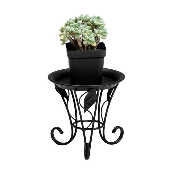 Artisasset 5.3Inch Plate Mini Paint Iron Plant Stand Metal Flower Pot