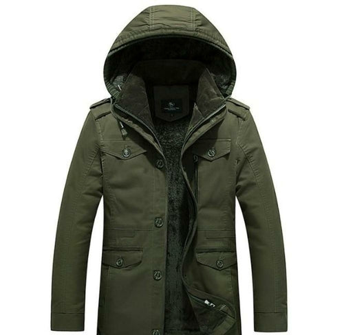 Men’s Hooded Military Style Coat