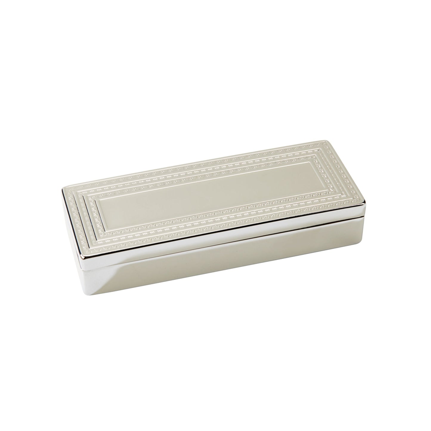 Sleek Rectangular Lift-Top Jewellery Box