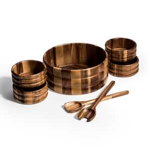 Gorgeous 7-Piece Extra Large Salad Bowl Set