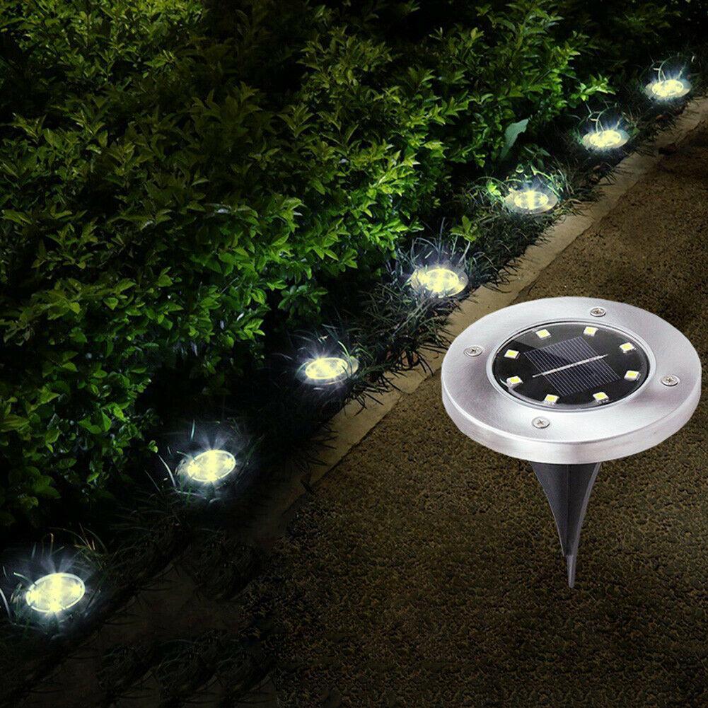 Solar Powered Buried Pathway Lights