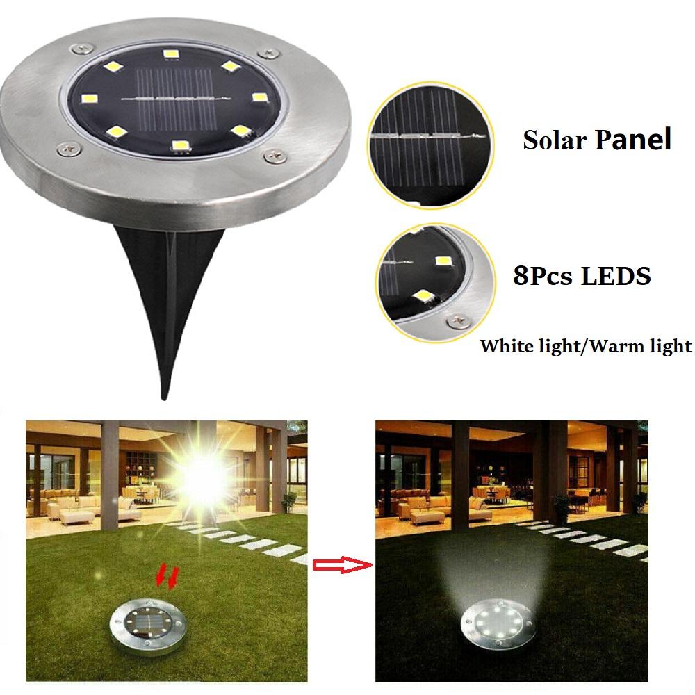 Solar Powered Buried Pathway Lights
