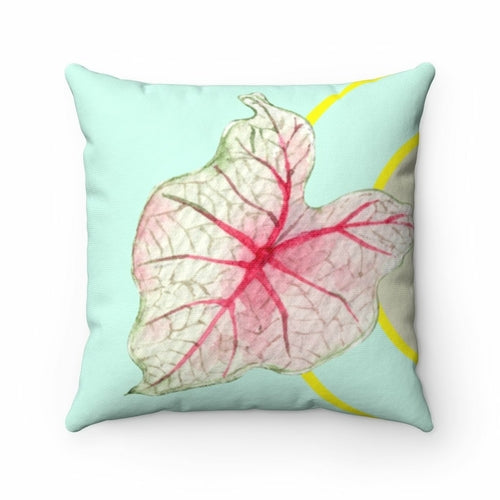 Green Leaf Square Pillow Home Decoration Cushions