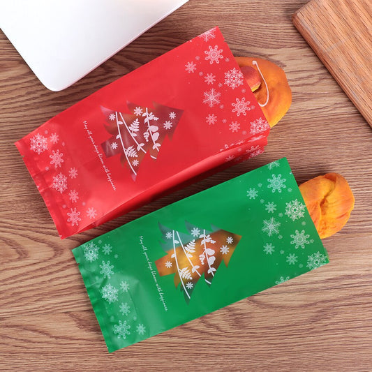 5/10pcs Christmas Gift Bags Christmas Tree Plastic Bags