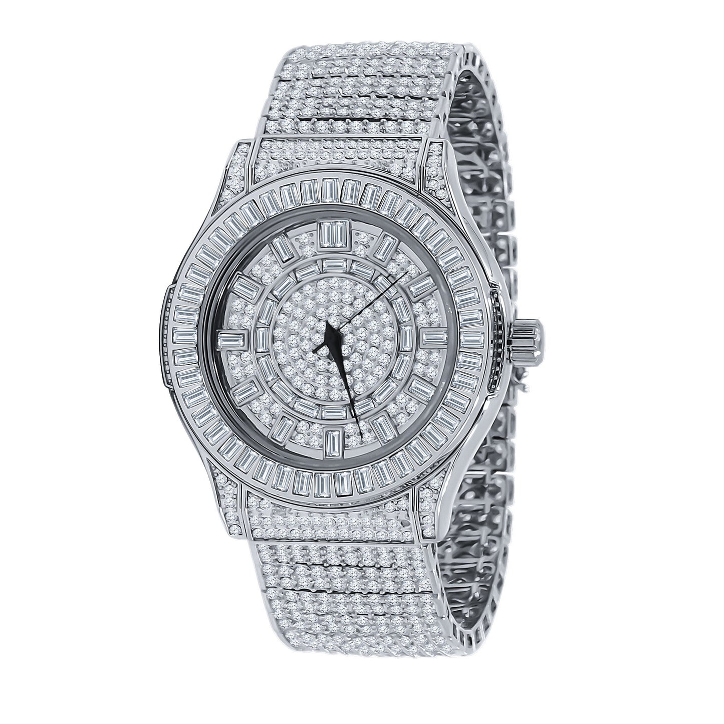 Gallant CZ Cubic Zirconia Crystal Stones Watch