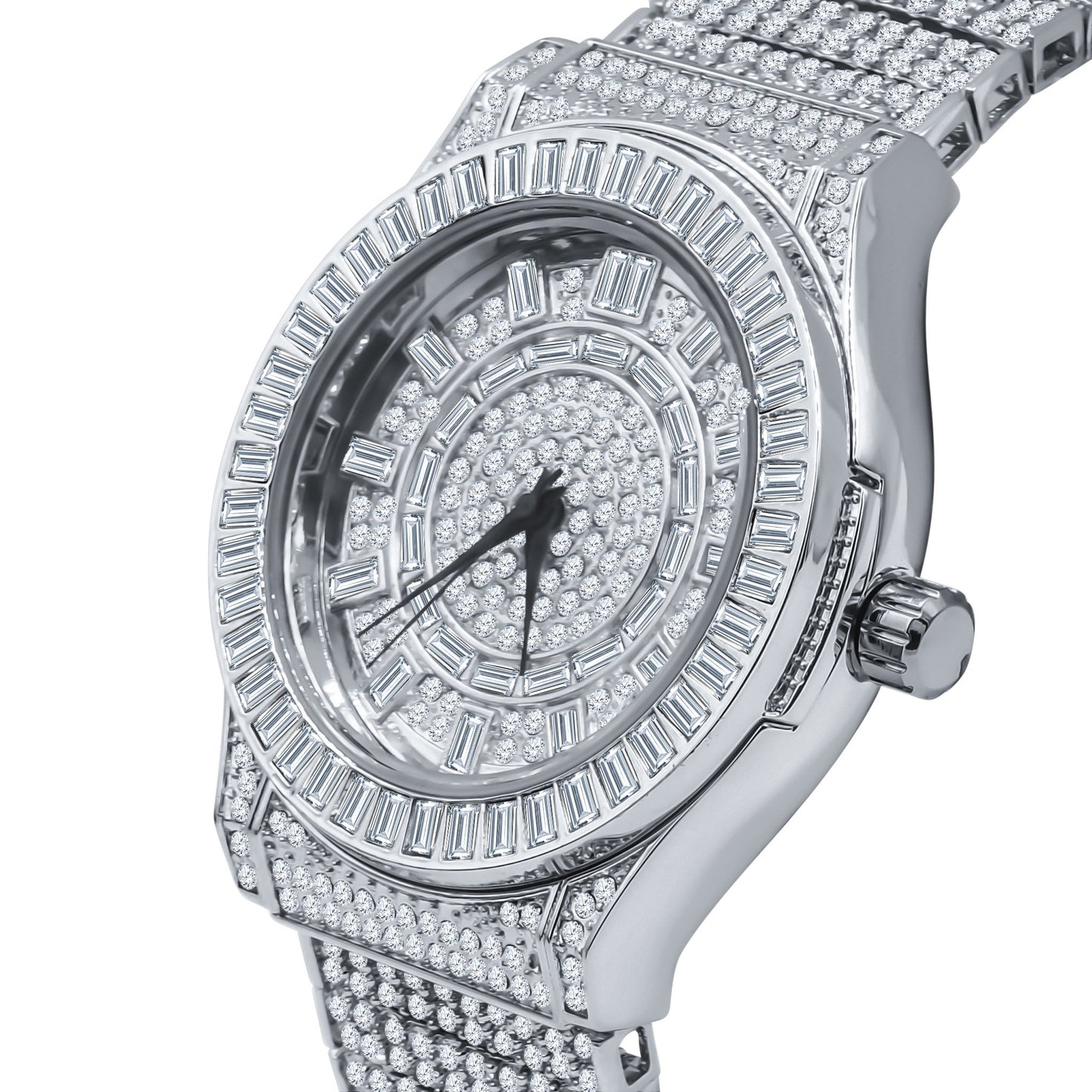 Gallant CZ Cubic Zirconia Crystal Stones Watch