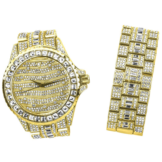 MONARCH Bling Master Watch Bracelet Set