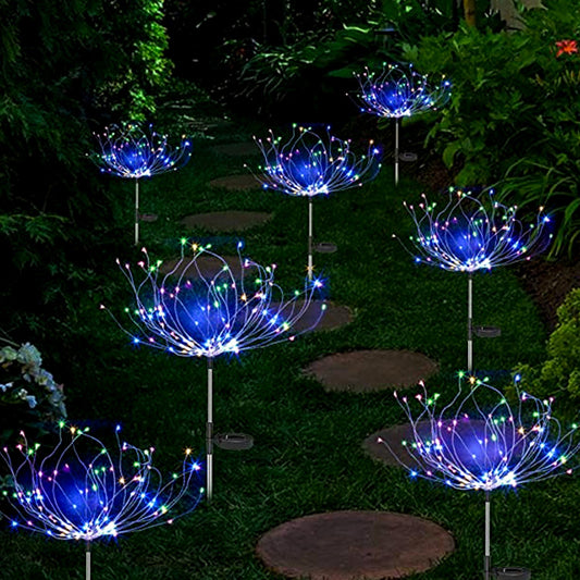 120 LED Solar Firework Lights Garden Christmas Decorations