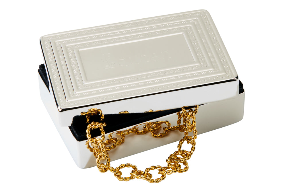 Elegant Lift-Top Jewellery Box 1.5" X 3" X 4.5"