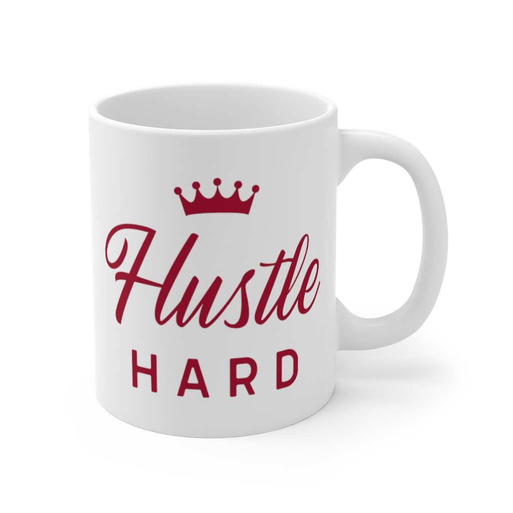 Hustle Hard Mug with Crown