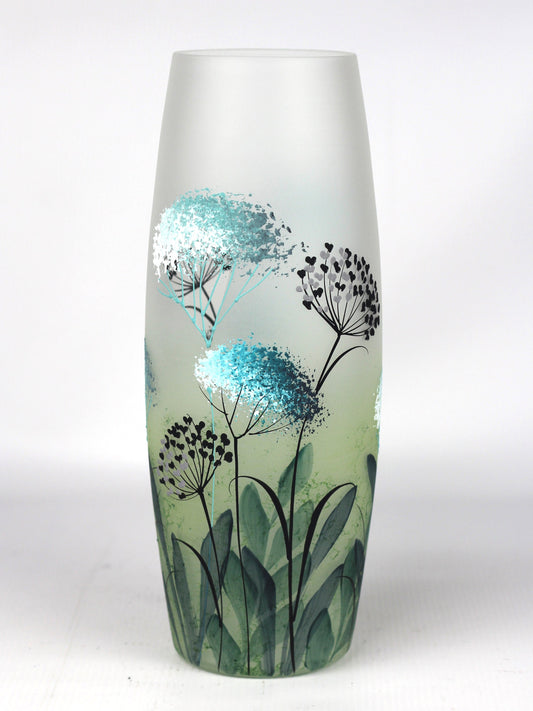 Hand-Painted Decorative Glass Vase & Centrepiece