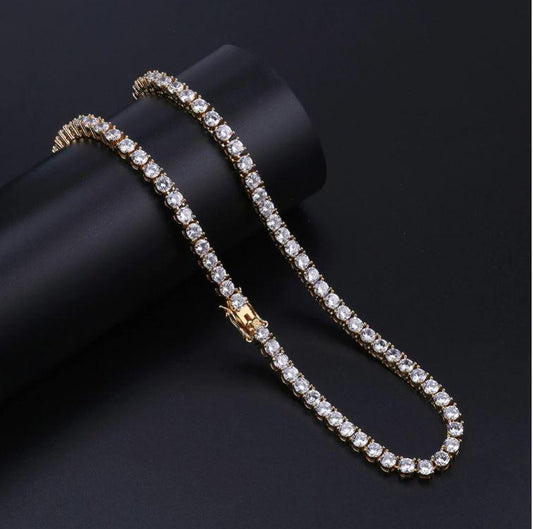 Bling Master SPARKLE 4MM 925 Tennis Choker Necklace