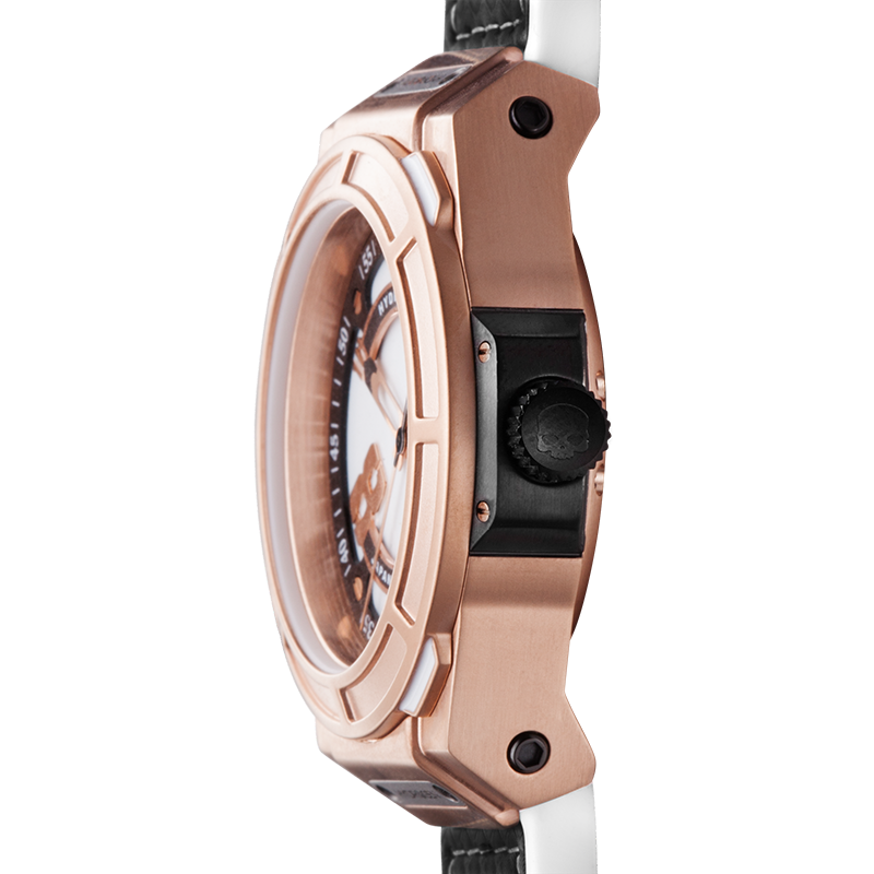 Otto White Rose Gold Watch