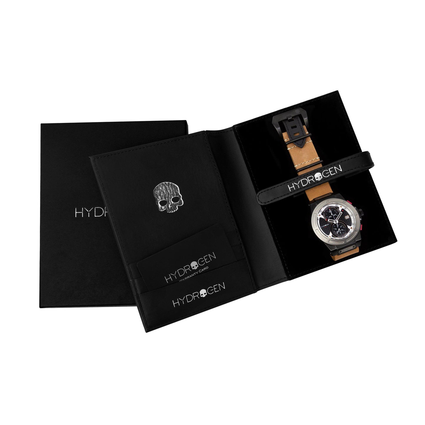 Otto Chrono Silver Black Nato Watch