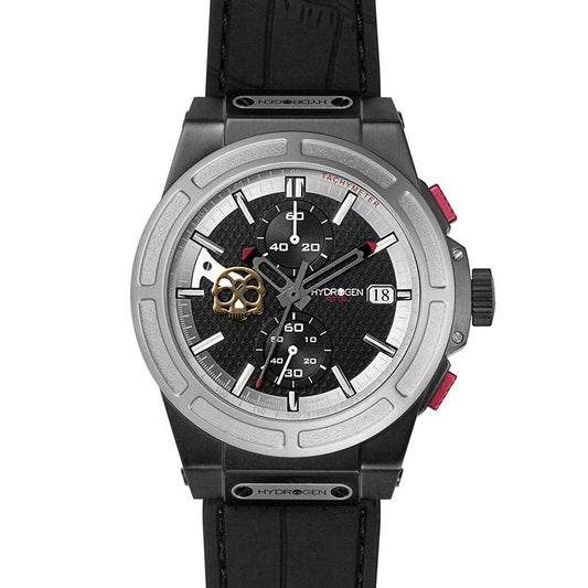 Otto Chrono Silver Matt Black Watch