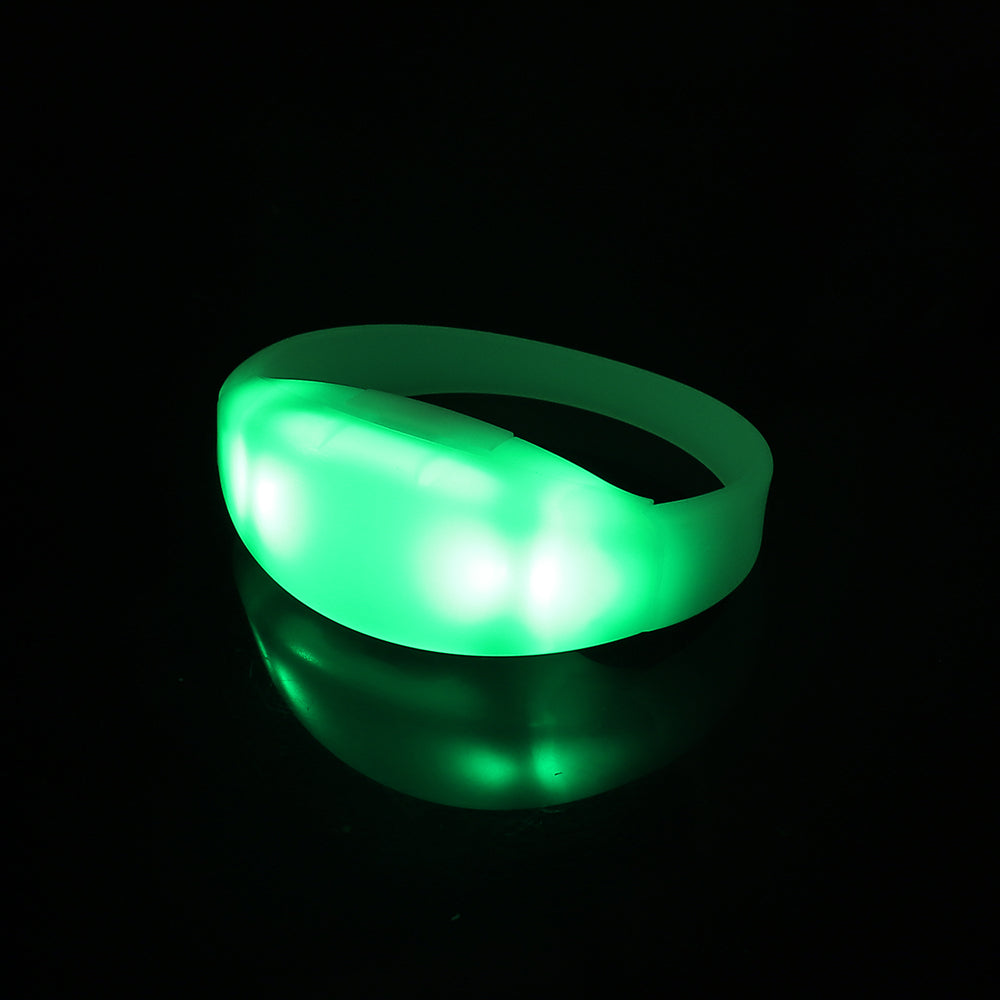 Remote Controlled LED Bracelets 100 Pack Pulsera with 1 Controller