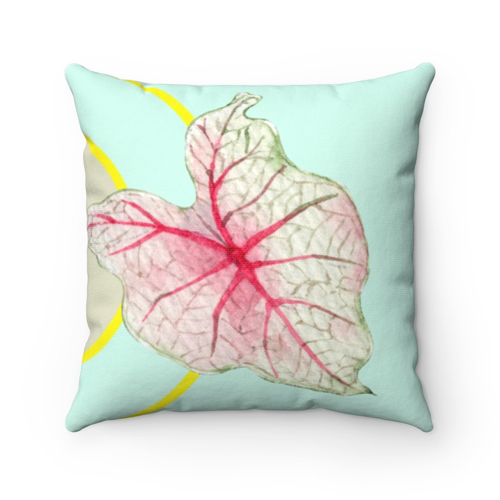 Green Leaf Square Pillow Home Decoration Cushions