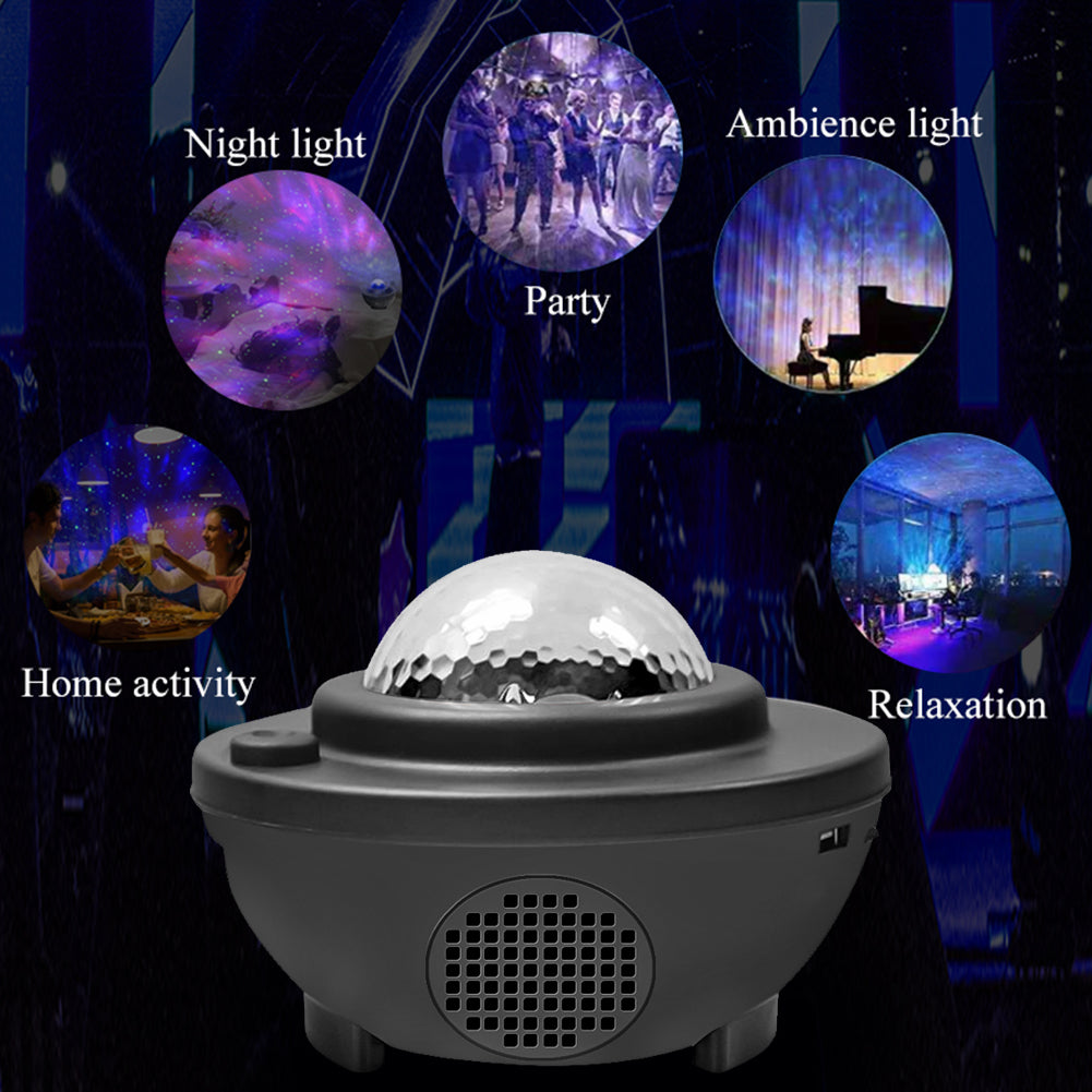 Enchanting Starry Sky Galaxy Projector with Bluetooth Speaker