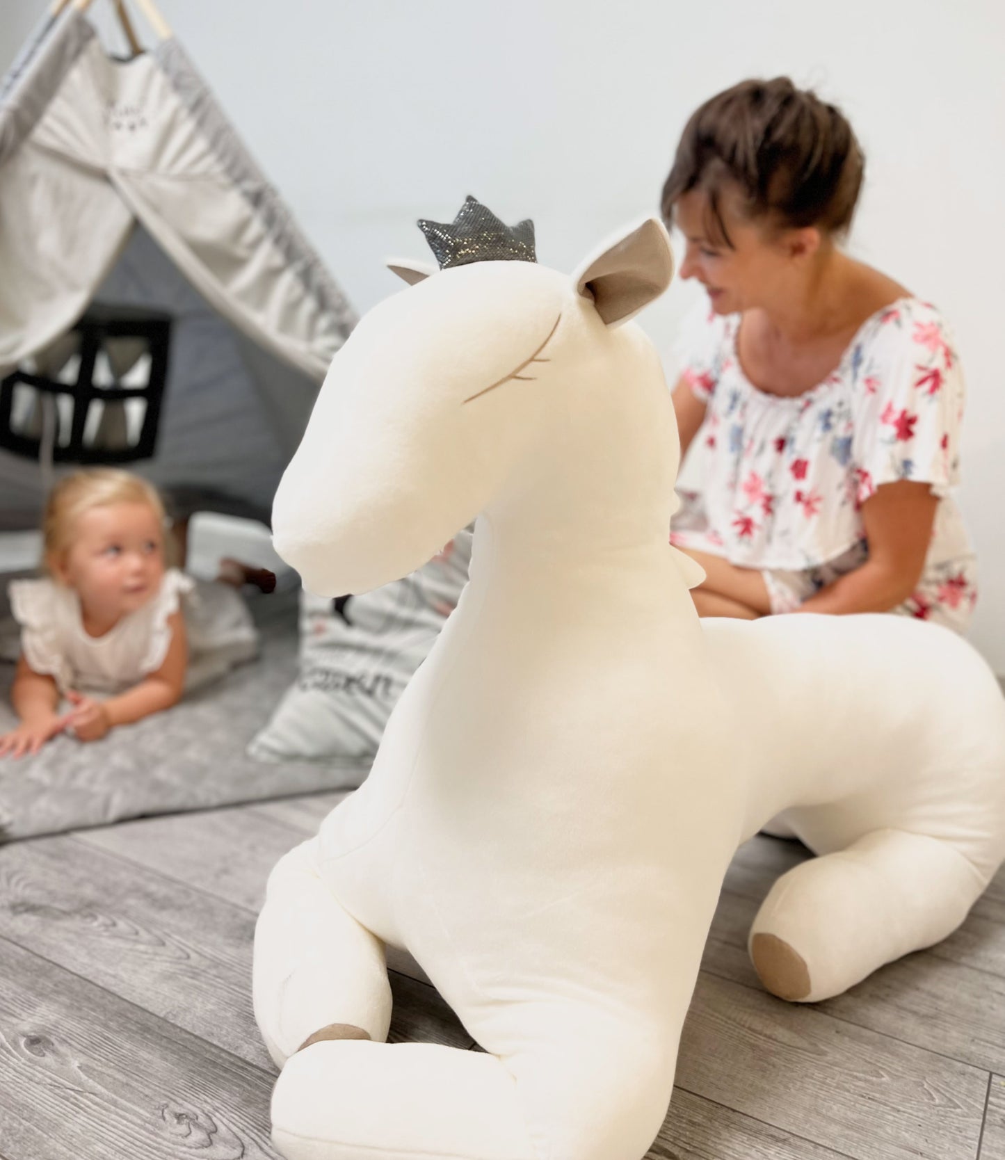 Kids Baby Cute Bright XXL Soft Toy "Wingless pegasus"