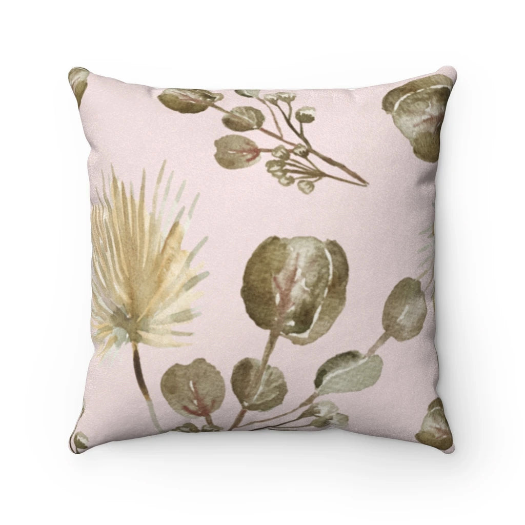 Garder Blossoms Faux Suede Cushion