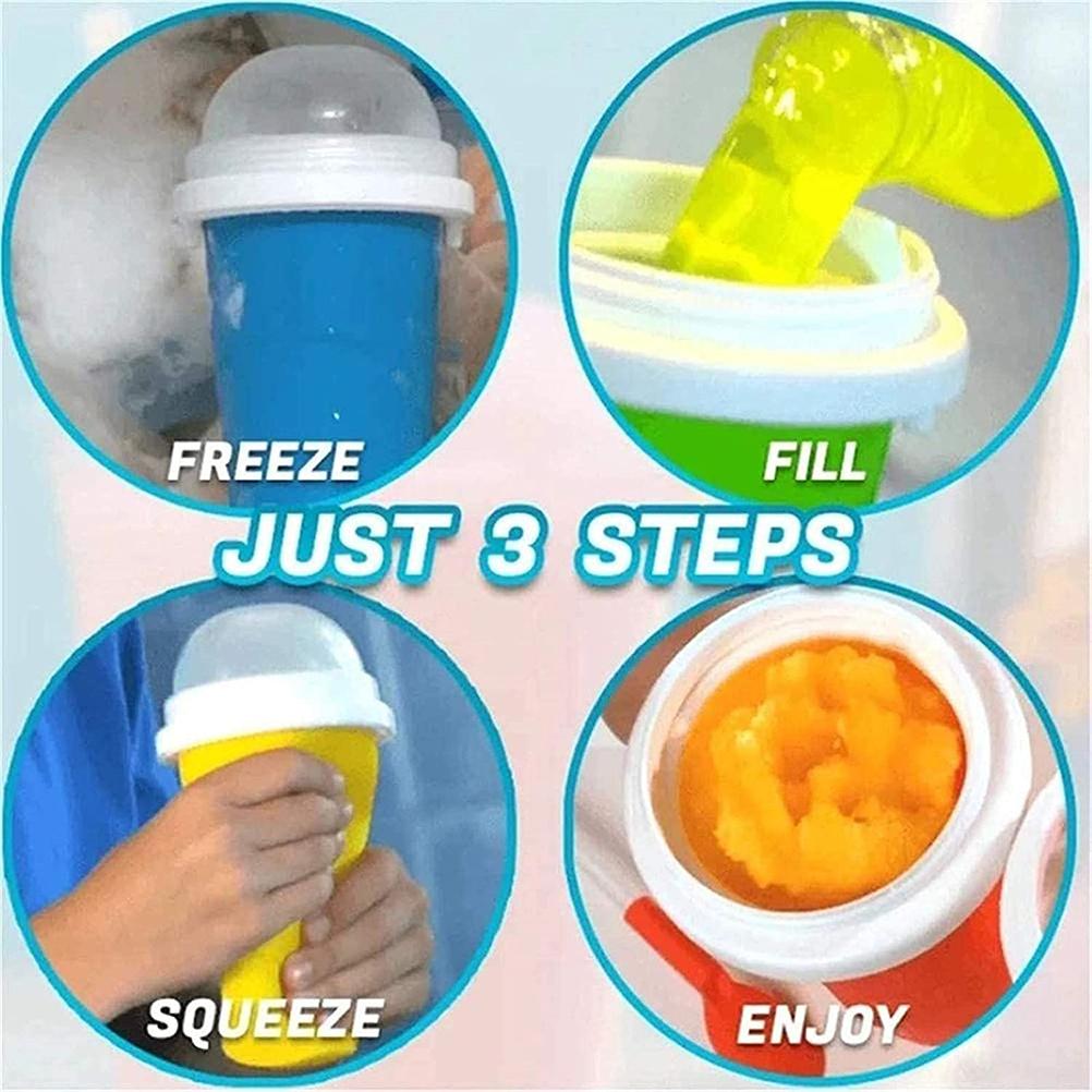 Portable Slushy Maker Travel Ice Cup Homemade Freeze Drinks Cup