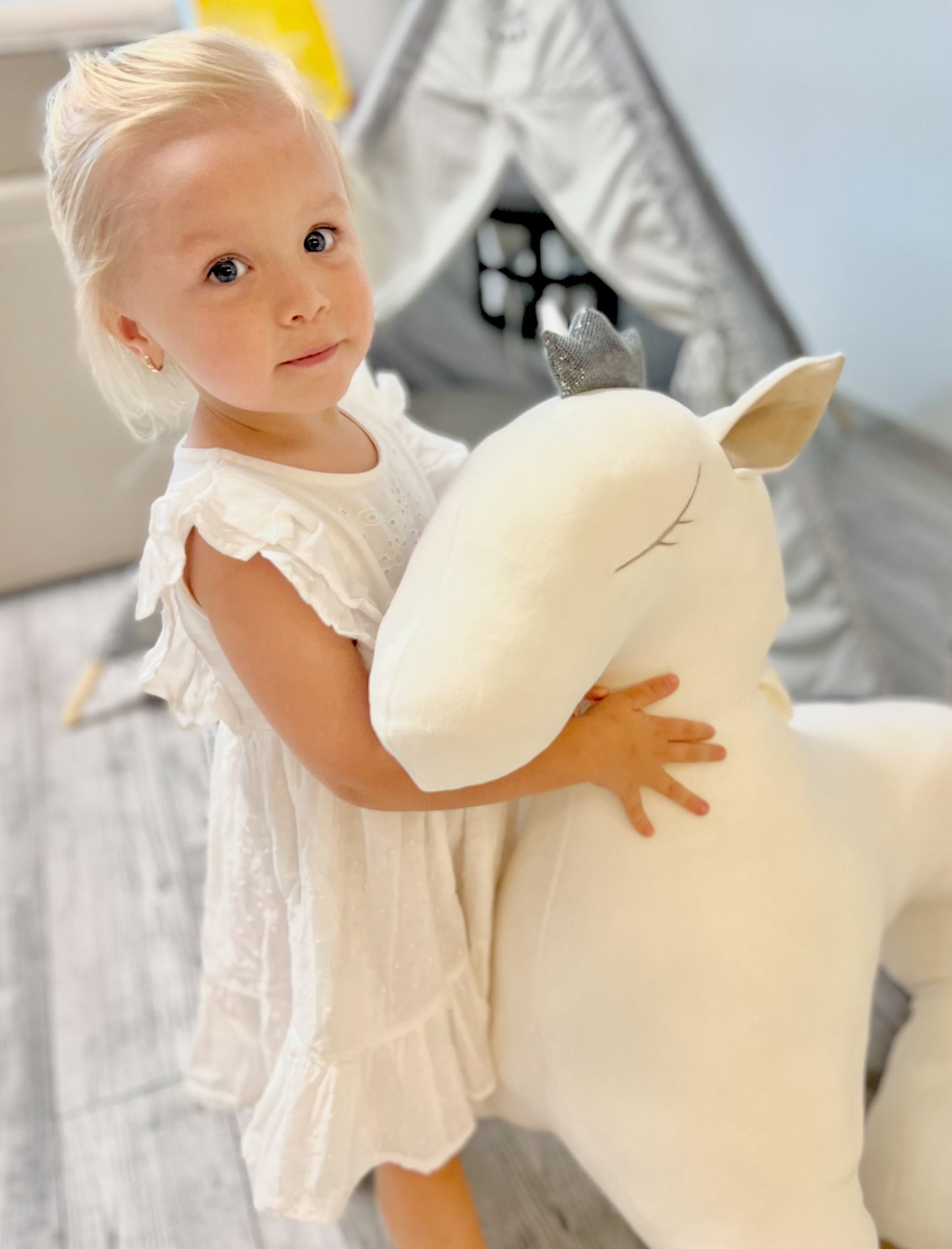Kids Baby Cute Bright XXL Soft Toy "Wingless pegasus"