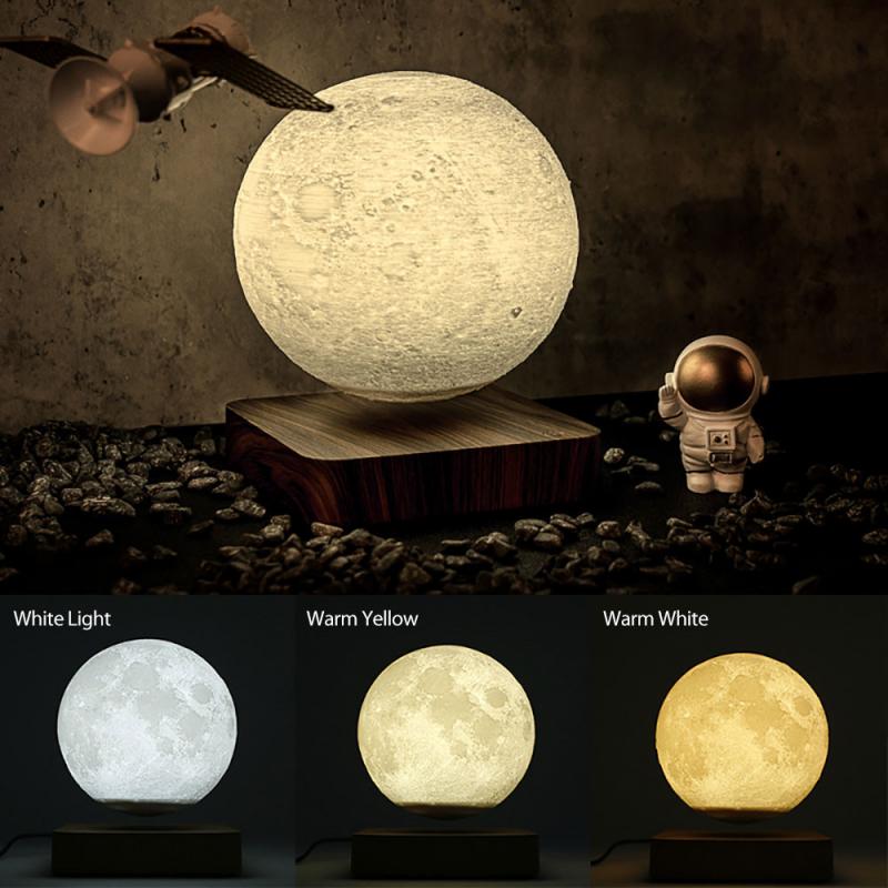 Mesmerising 3D Magnetic Levitation Moon Lamp