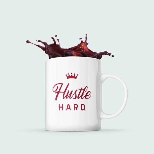 Hustle Hard Mug with Crown